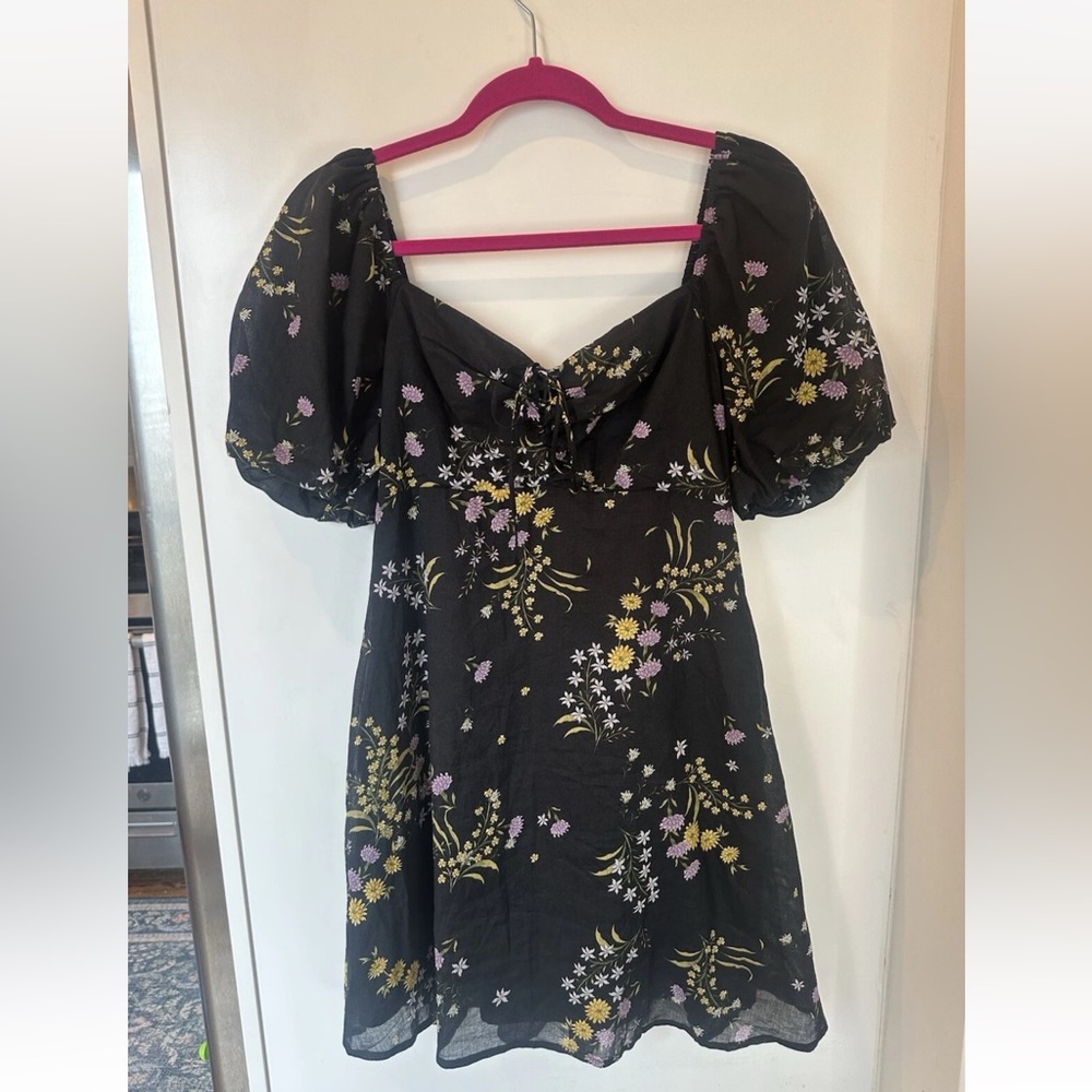 NWT Steve Madden Floral Black Dress Sz S